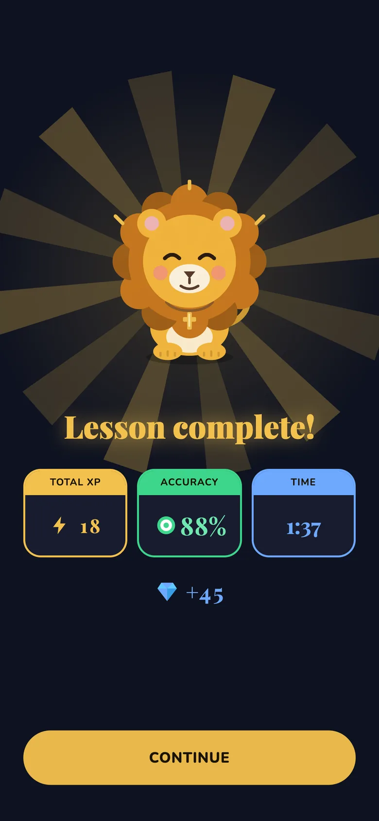 Lesson complete